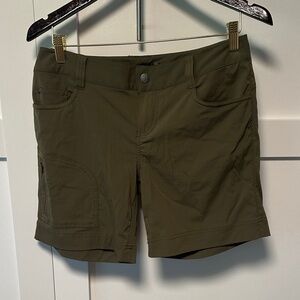 Prana Dark Olive Women's Cargo Shorts
